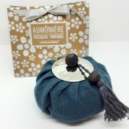Aumônière parfumée en Lin Fève tonka