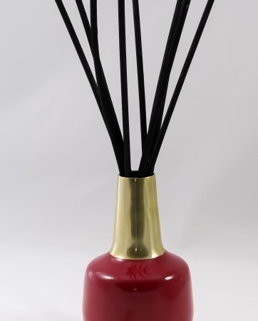 Gold and Red Vase for Scented Bouquet