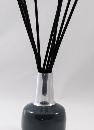 Vase argent et gris pour bouquet parfumé